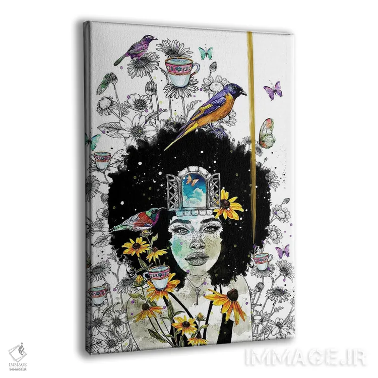 تابلو دکوراتیو خاطرات باغ II اثر جان سانتوس - نمای پرسپکتیو محصول