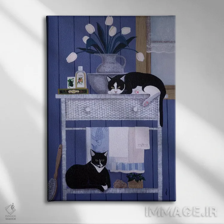 تابلو دکوراتیو اسکار و هارولد اثر یان پانیکو - نمای روبهرو روی دیوار