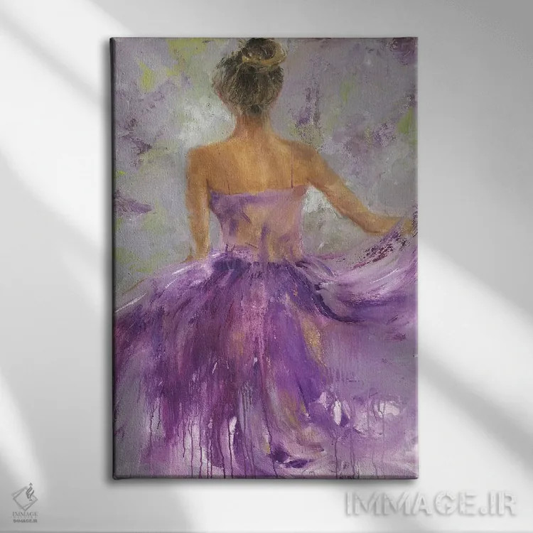 تابلو دکوراتیو چشم انداز روان I اثر جولی جوی - نمای روبهرو روی دیوار