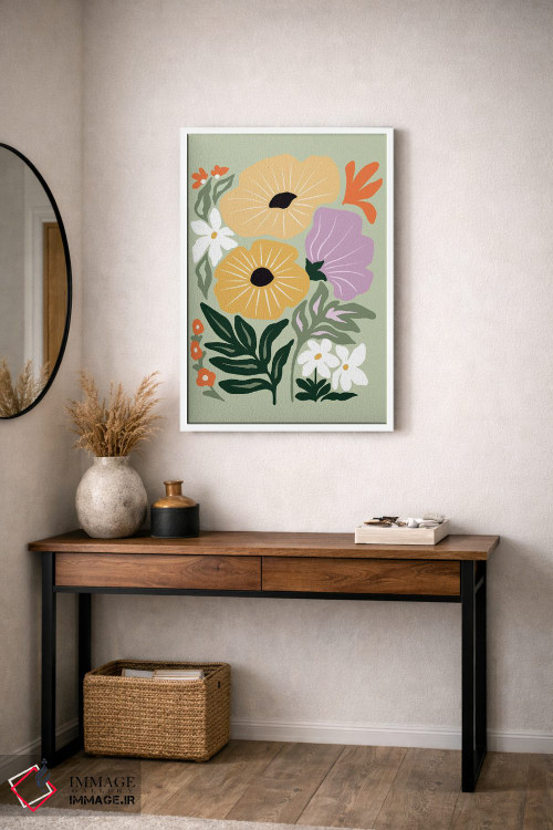 تابلو دکوراتیو چمنزار طلایی اثر جو تایلور - D3W