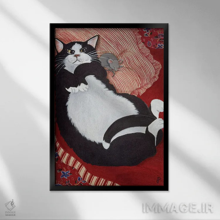 تابلو دکوراتیو هیچ موجودی تکان نمی خورد اثر یان پانیکو - نمای قابدار مشکی