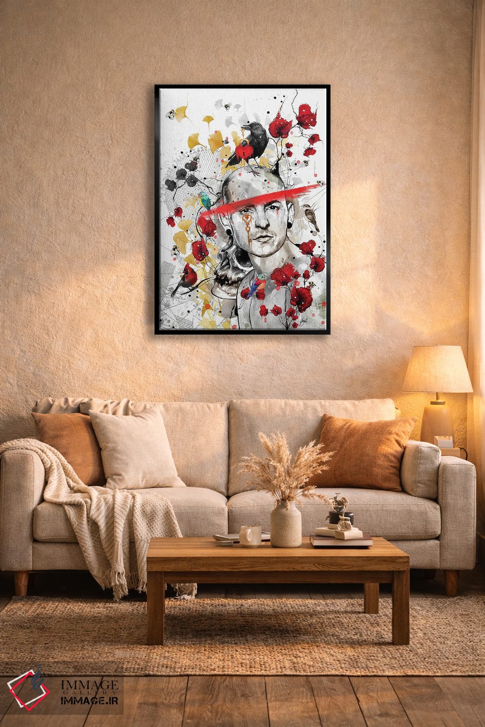 تابلو دکوراتیو چستر بنینگتون اثر جان سانتوس - D5B