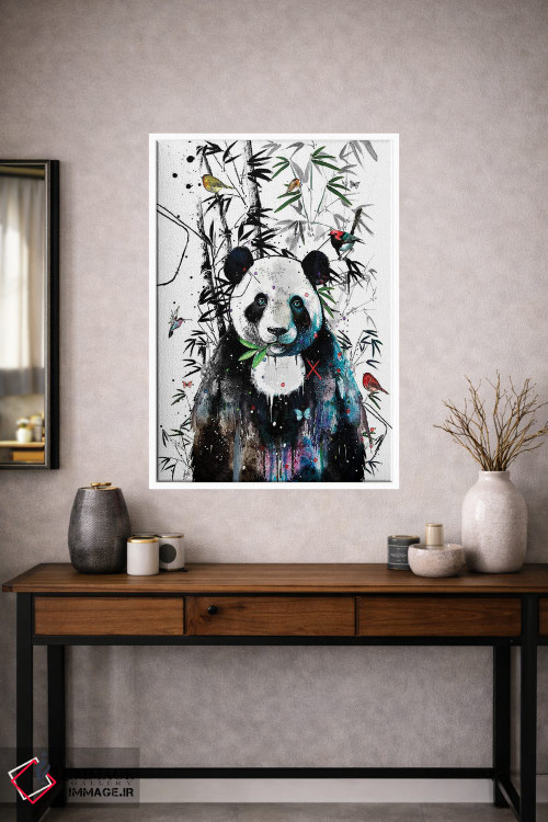 تابلو دکوراتیو پاندای غول پیکر اثر جان سانتوس - D1W