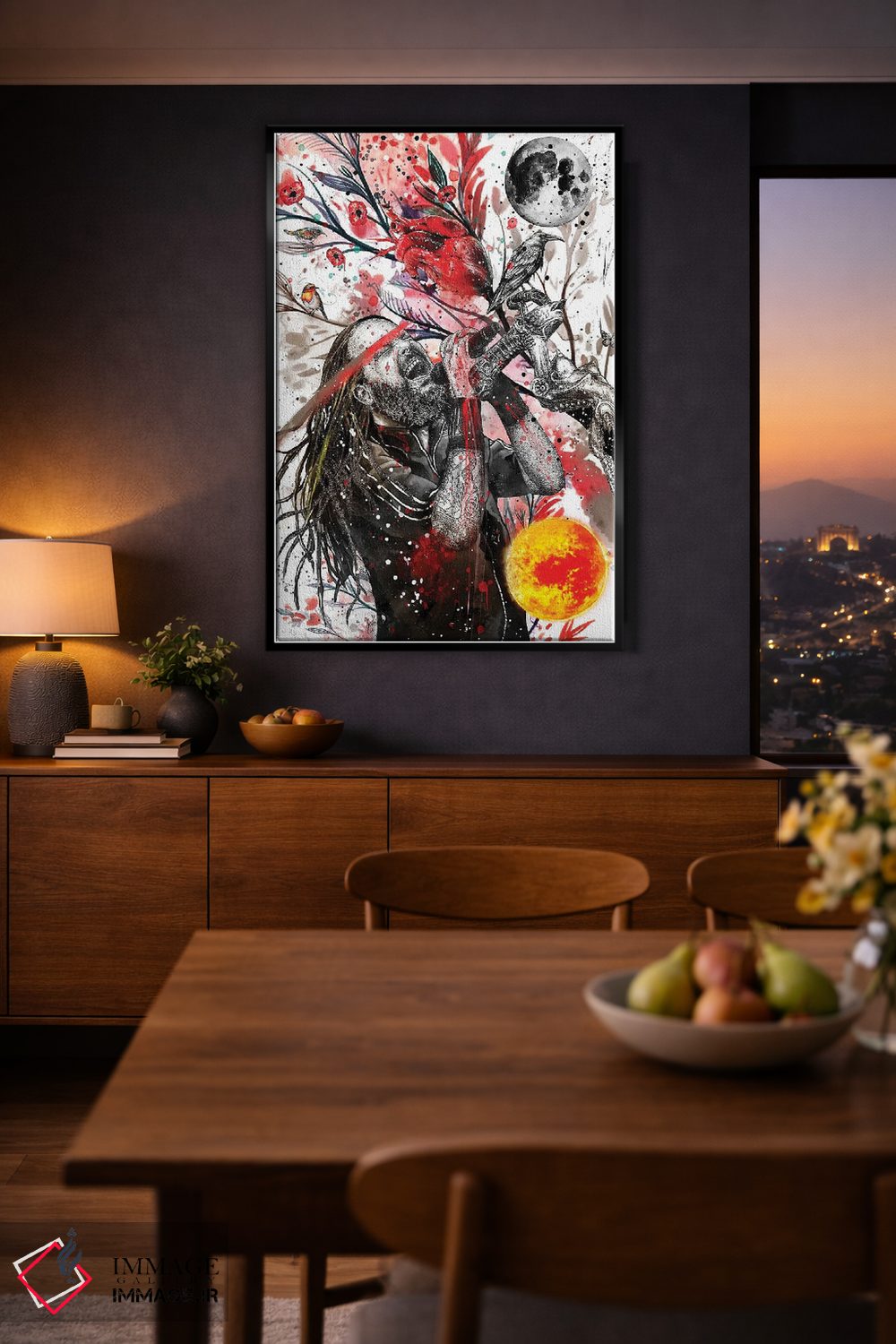 تابلو دکوراتیو جاناتان دیویس اثر جان سانتوس - D1B