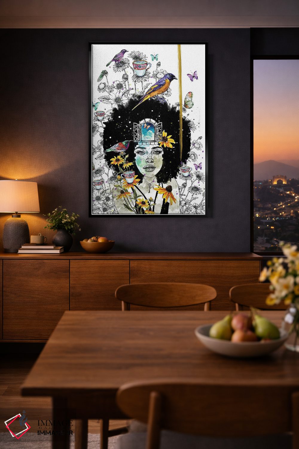 تابلو دکوراتیو خاطرات باغ II اثر جان سانتوس - D1B