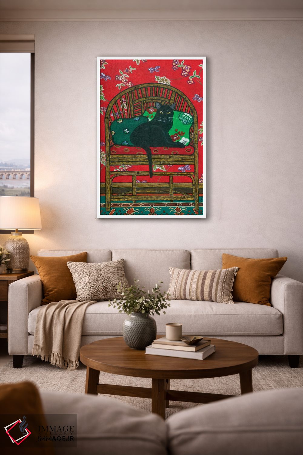 تابلو دکوراتیو صندلی شرقی اثر یان پانیکو - D2W