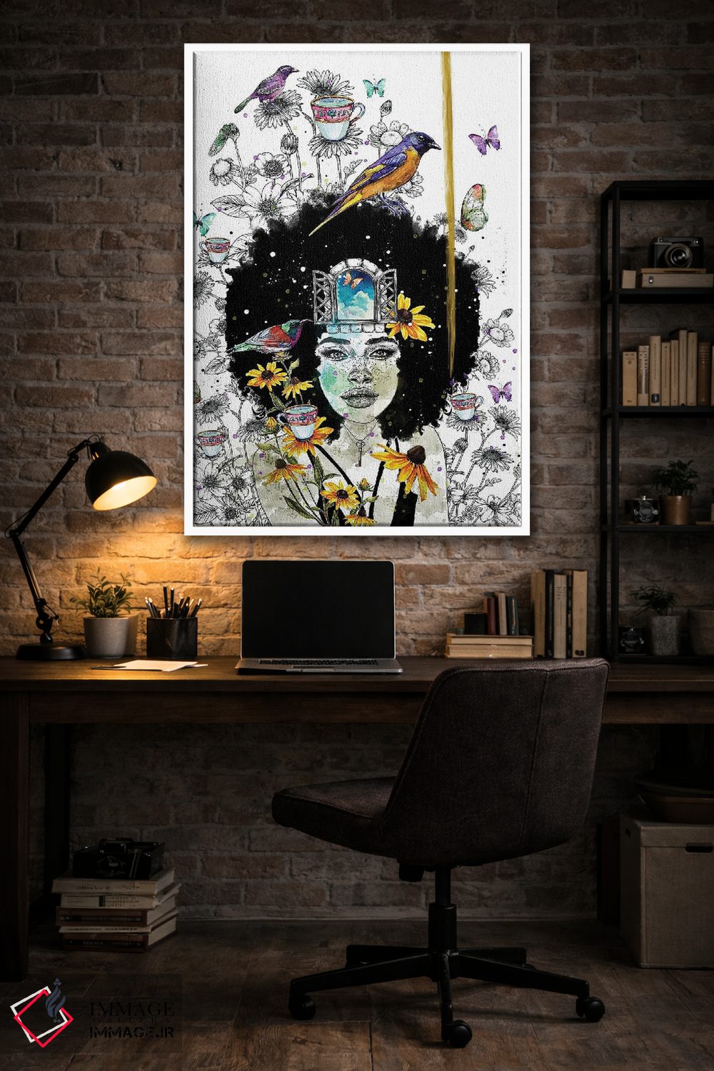 تابلو دکوراتیو خاطرات باغ II اثر جان سانتوس - D3W