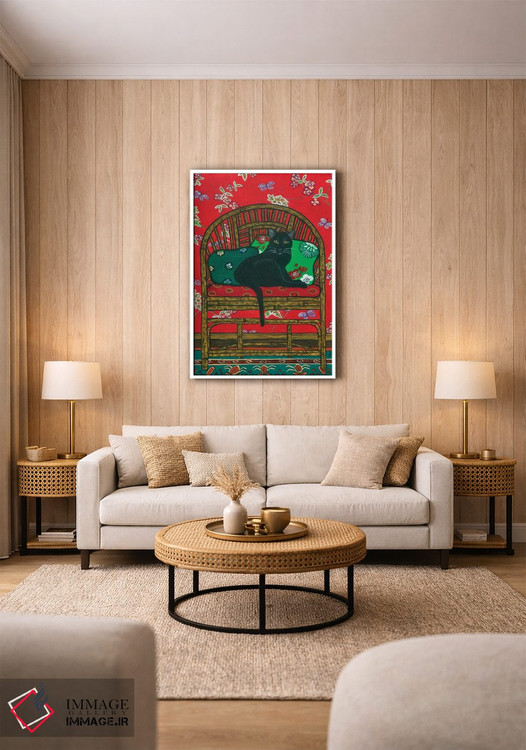 تابلو دکوراتیو صندلی شرقی اثر یان پانیکو - D1W