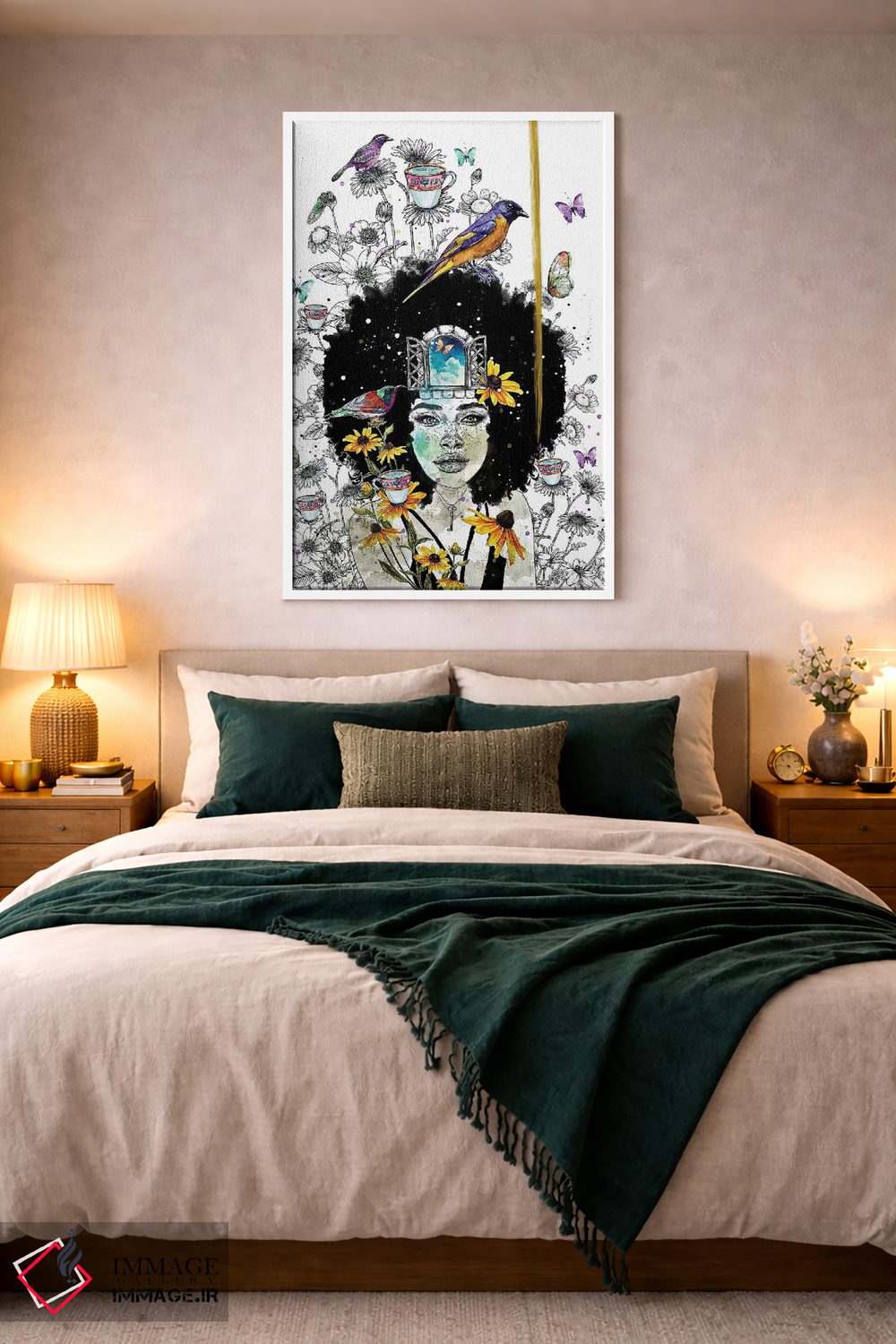 تابلو دکوراتیو خاطرات باغ II اثر جان سانتوس - D2W