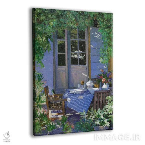 تابلو دکوراتیو سفره در سایه اثر ژان پل کورشیا - نمای پرسپکتیو محصول