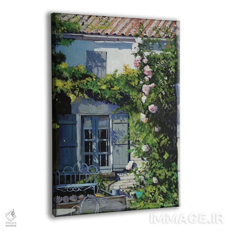 تابلو دکوراتیو کرکره های خاکستری اثر ژان پل کورشیا - نمای پرسپکتیو محصول