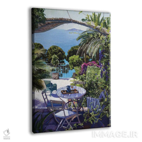 تابلو دکوراتیو ریویرا اثر ژان پل کورشیا - نمای پرسپکتیو محصول