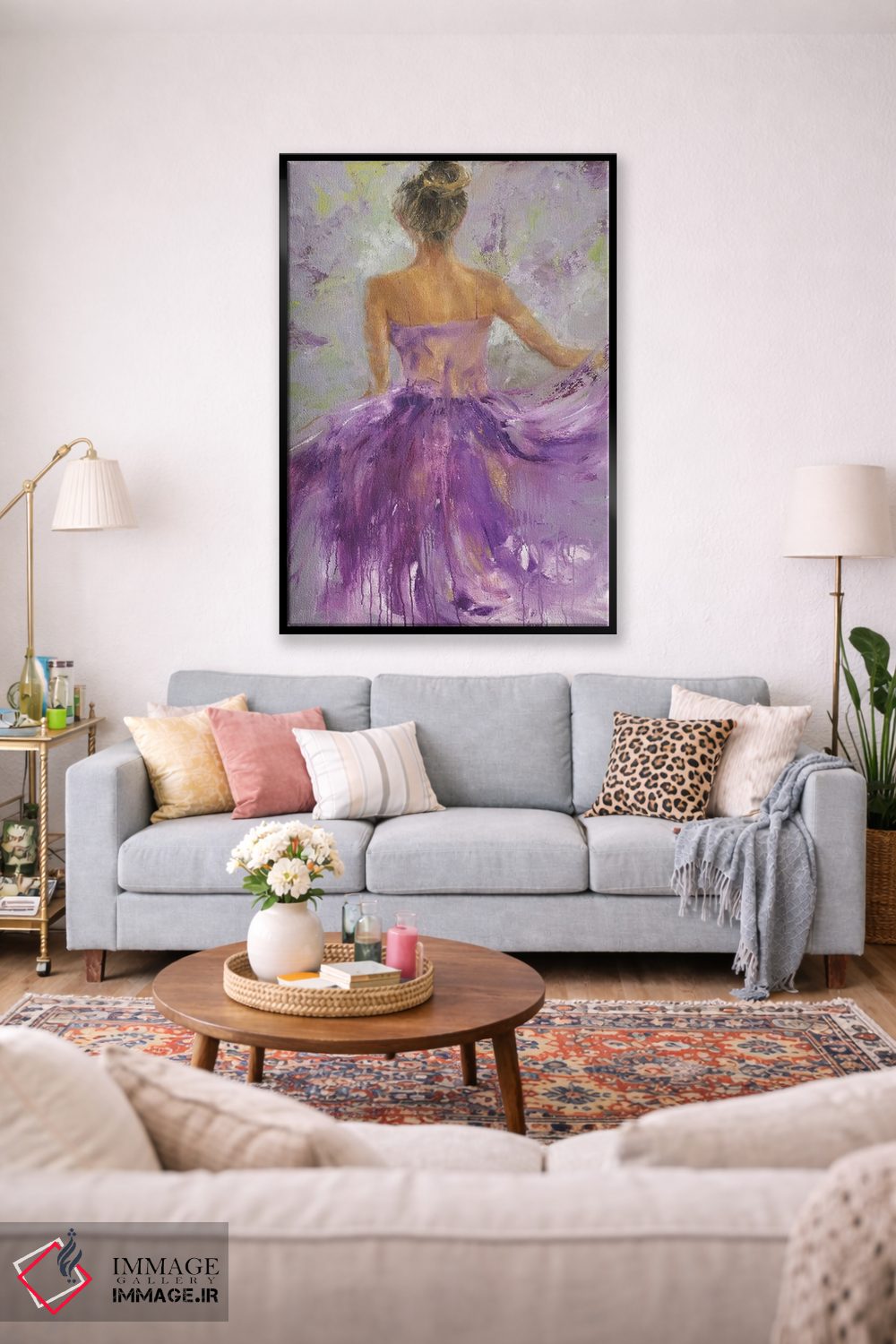 تابلو دکوراتیو چشم انداز روان I اثر جولی جوی - D1B