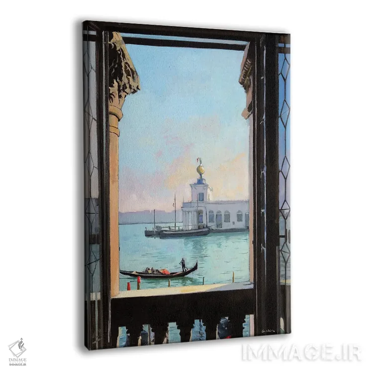 تابلو دکوراتیو پنجره ای در ونیز اثر ژان پل کورشیا - نمای پرسپکتیو محصول