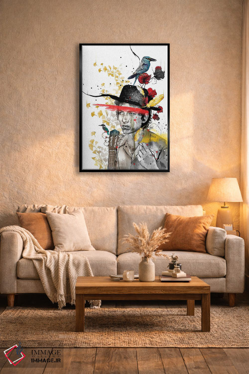 تابلو دکوراتیو باب دیلن اثر جان سانتوس - D5B