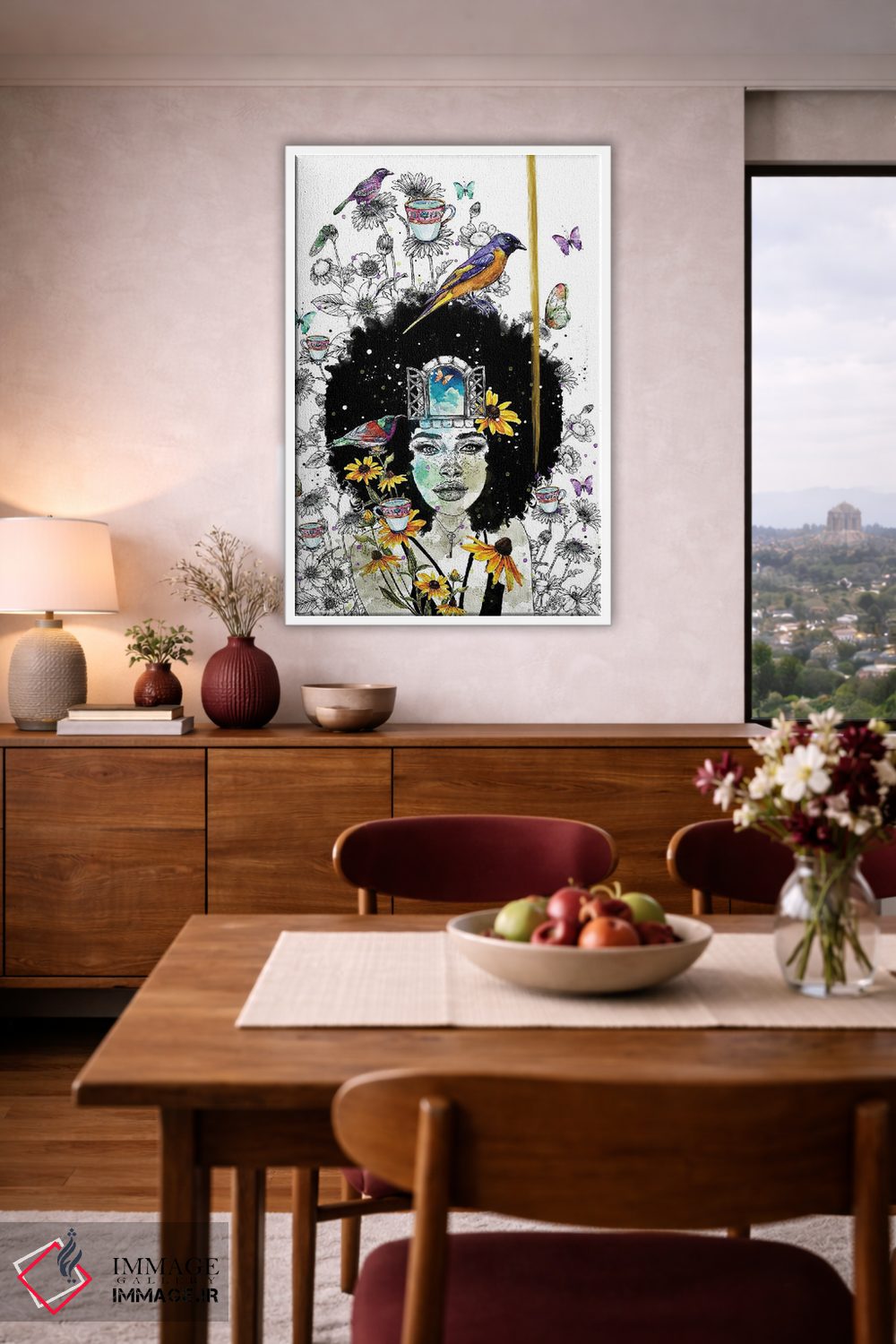 تابلو دکوراتیو خاطرات باغ II اثر جان سانتوس - D4W