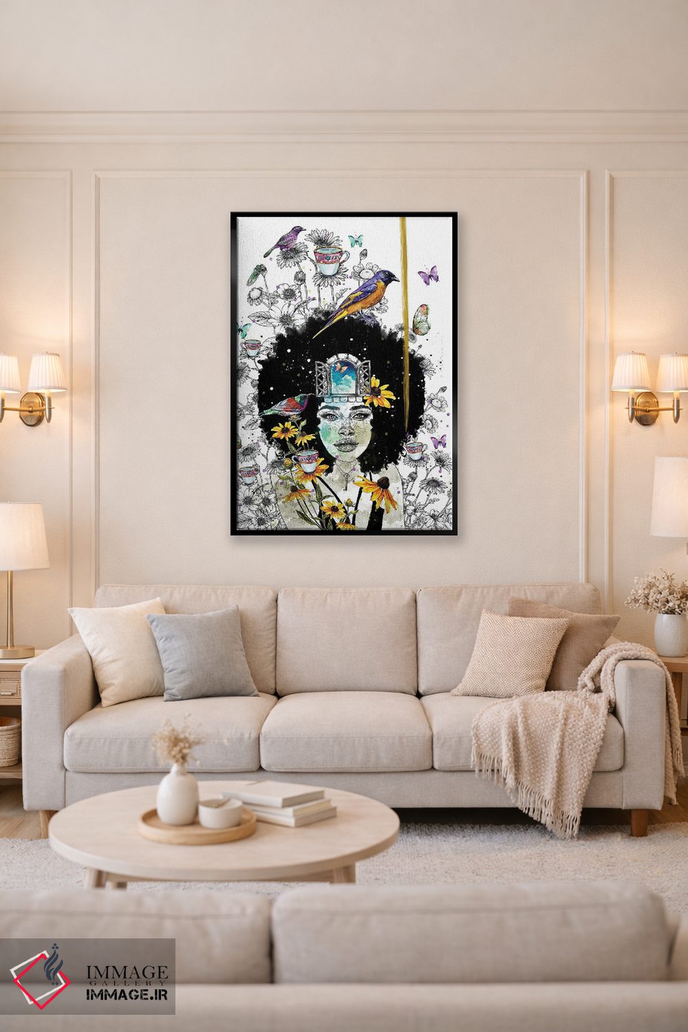 تابلو دکوراتیو خاطرات باغ II اثر جان سانتوس - D5B