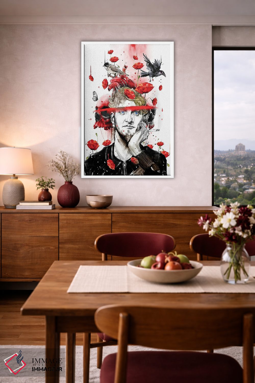 تابلو دکوراتیو لین استیلی اثر جان سانتوس - D3W