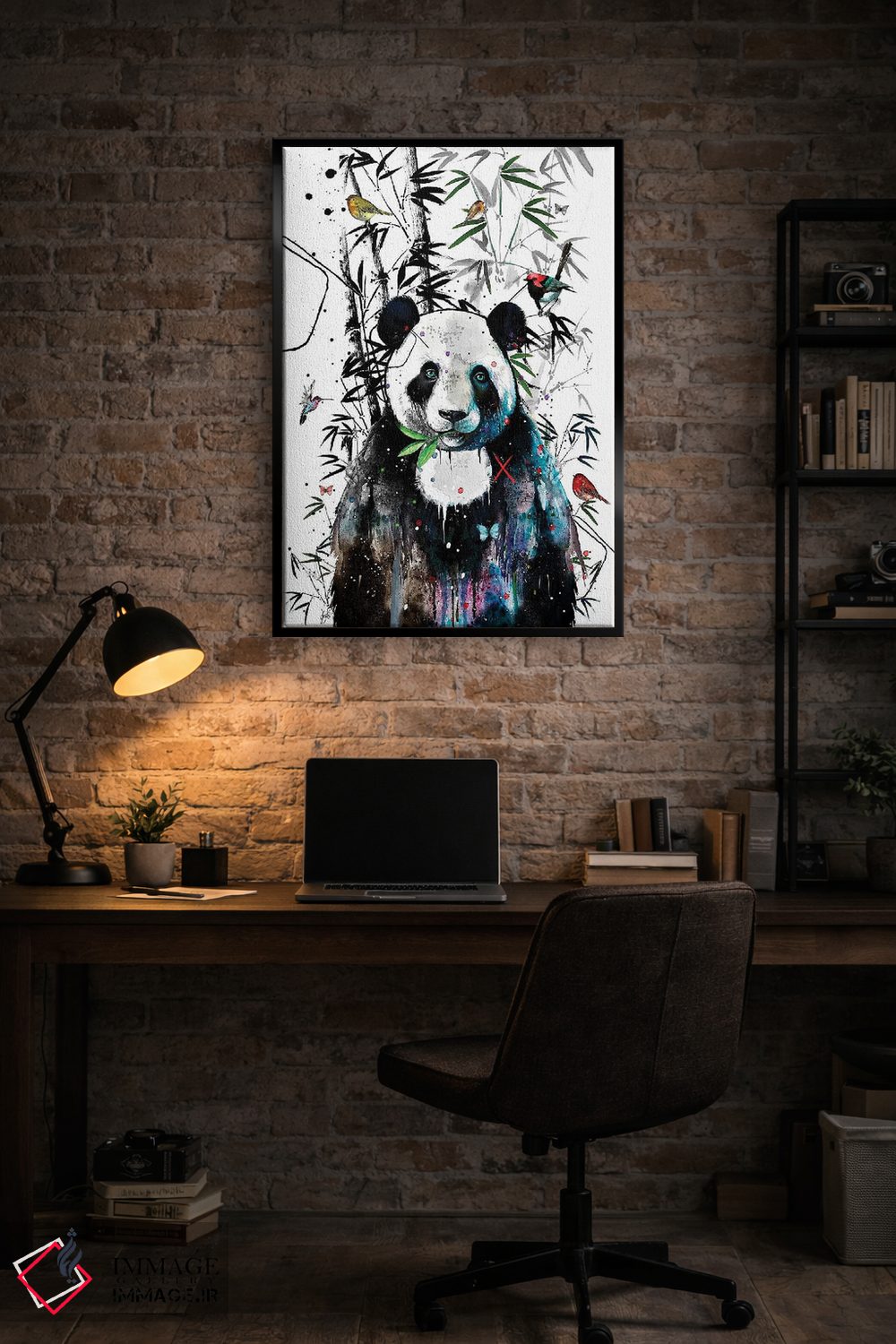 تابلو دکوراتیو پاندای غول پیکر اثر جان سانتوس - D5B