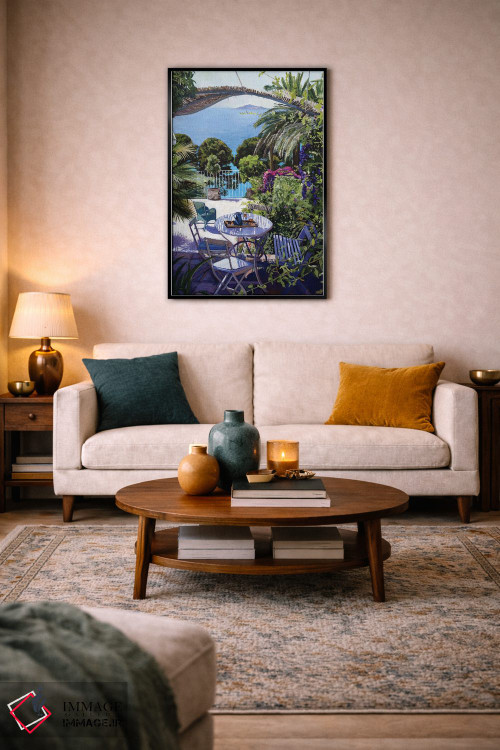 تابلو دکوراتیو ریویرا اثر ژان پل کورشیا - D5B