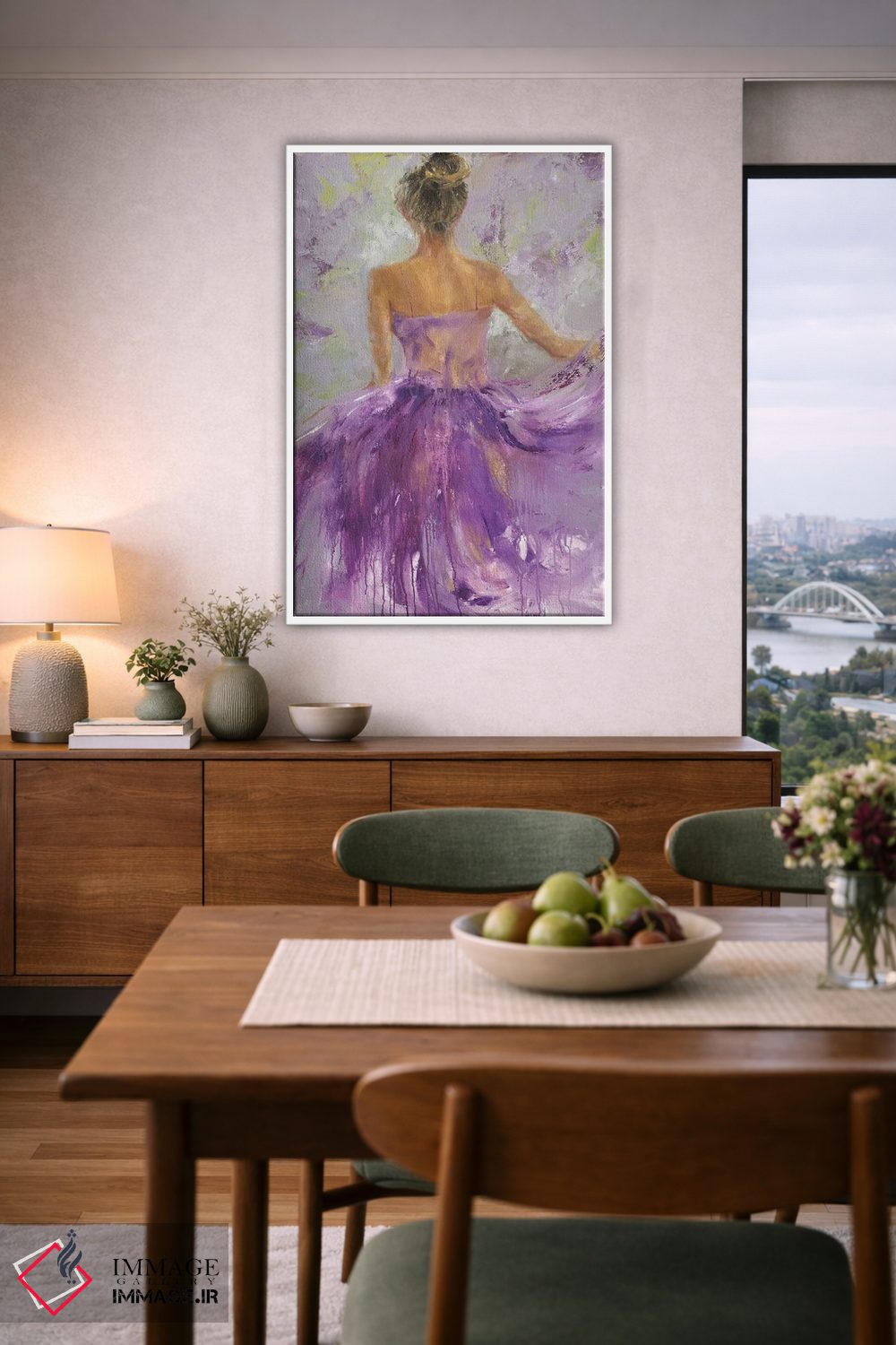 تابلو دکوراتیو چشم انداز روان I اثر جولی جوی - D6W