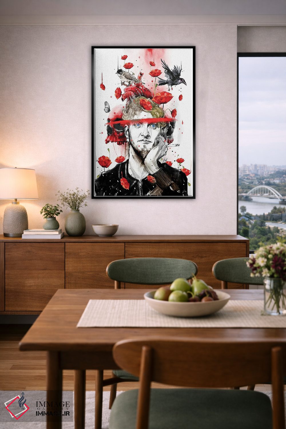 تابلو دکوراتیو لین استیلی اثر جان سانتوس - D6B