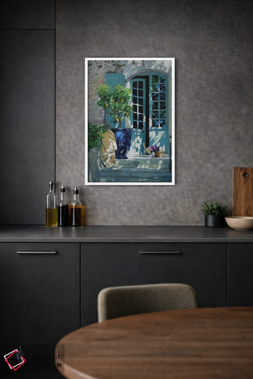 تابلو دکوراتیو پنجره نیمه باز اثر ژان پل کورشیا - D1W