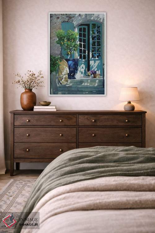 تابلو دکوراتیو پنجره نیمه باز اثر ژان پل کورشیا - D3W