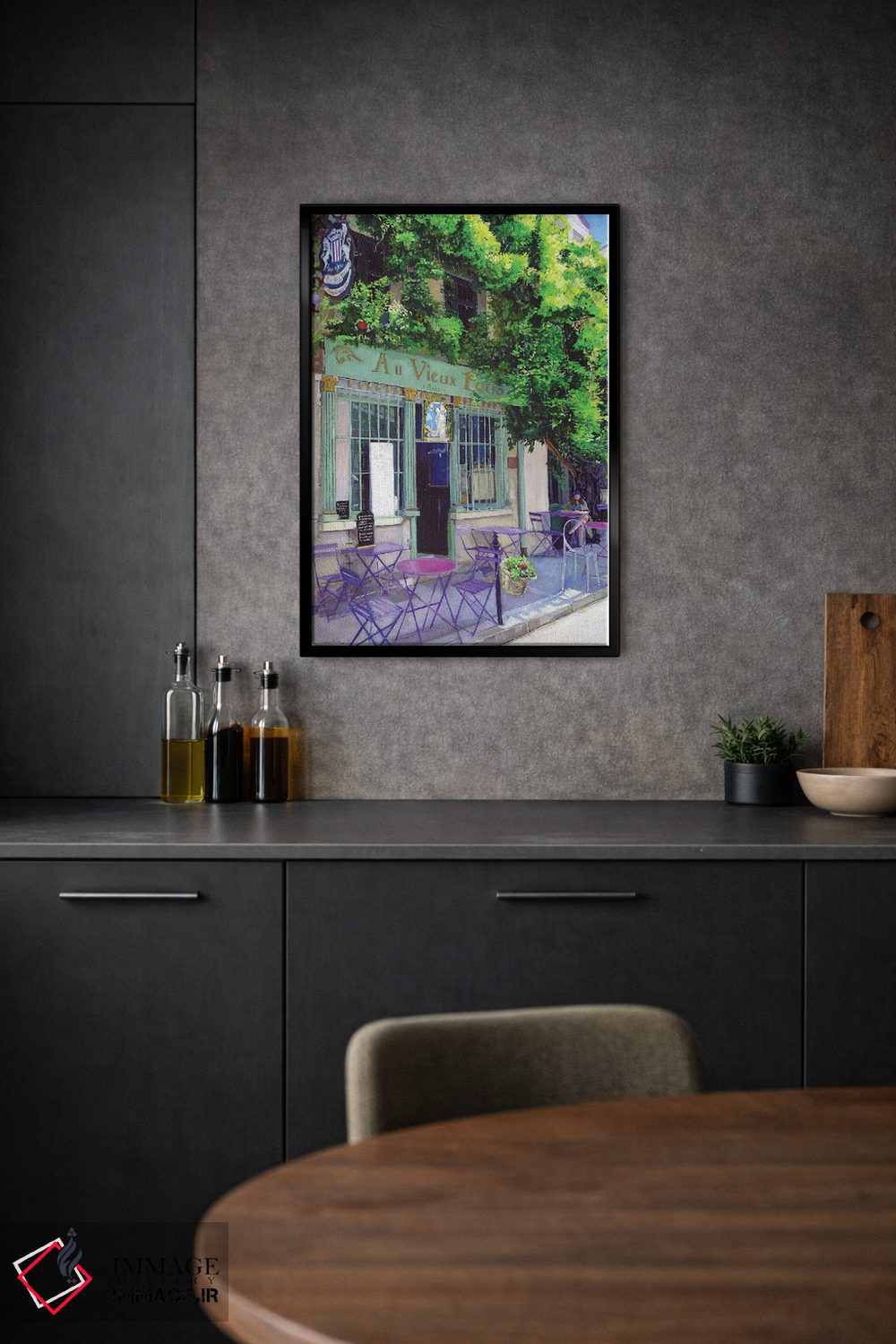 تابلو دکوراتیو پاریس قدیم اثر ژان پل کورشیا - D1B