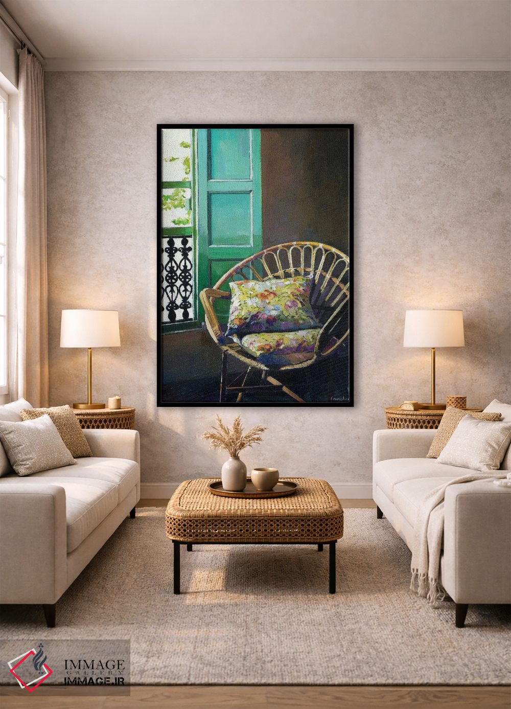 تابلو دکوراتیو پنجره ای در ونیز اثر ژان پل کورشیا - D2B