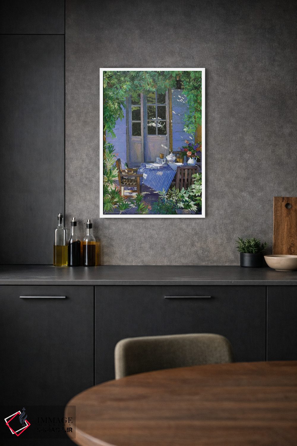 تابلو دکوراتیو سفره در سایه اثر ژان پل کورشیا - D1W