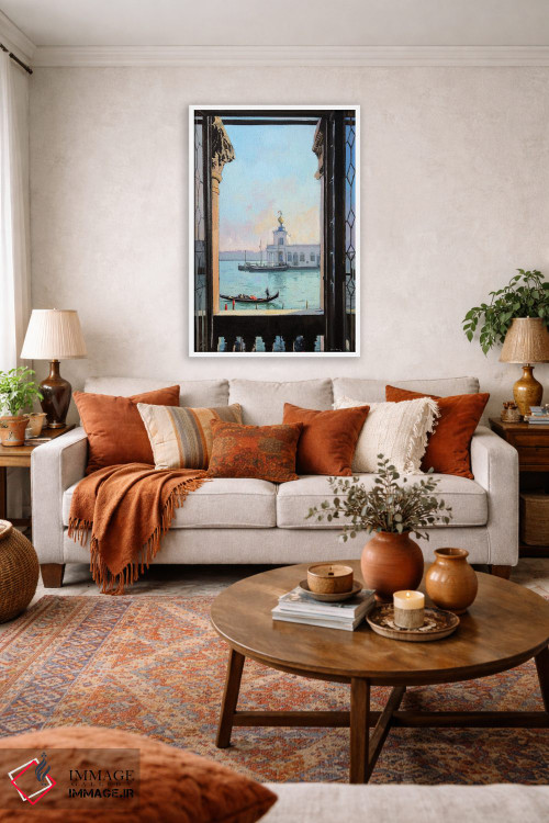 تابلو دکوراتیو پنجره ای در ونیز اثر ژان پل کورشیا - D2W