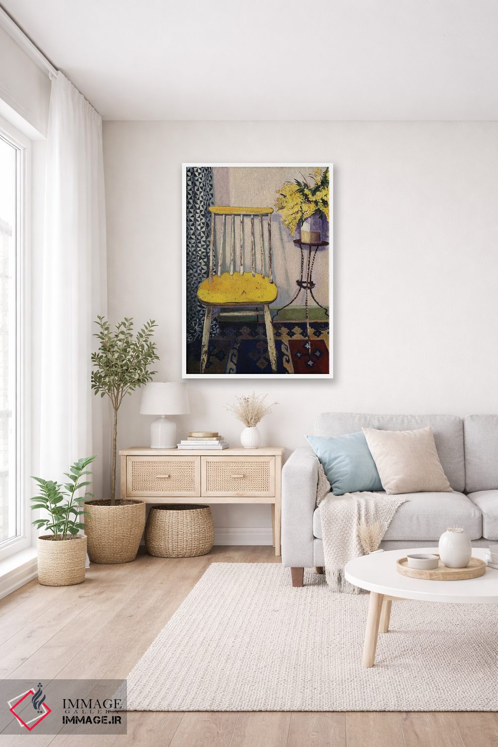 تابلو دکوراتیو صندلی میموزا اثر ژان پل کورشیا - D3W