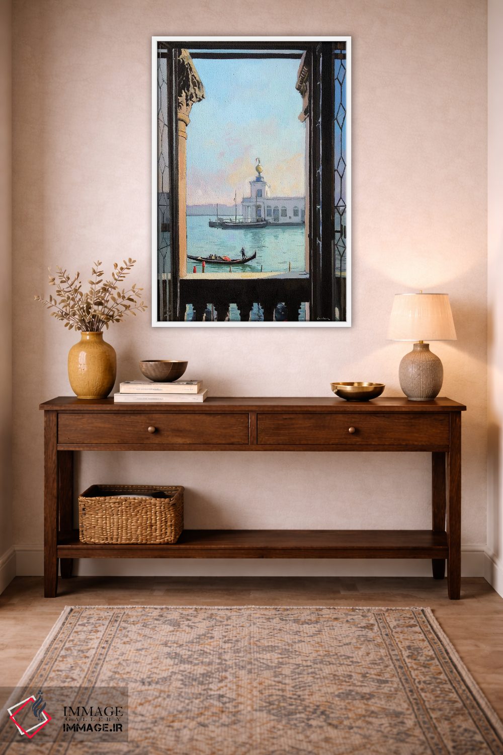 تابلو دکوراتیو پنجره ای در ونیز اثر ژان پل کورشیا - D3W