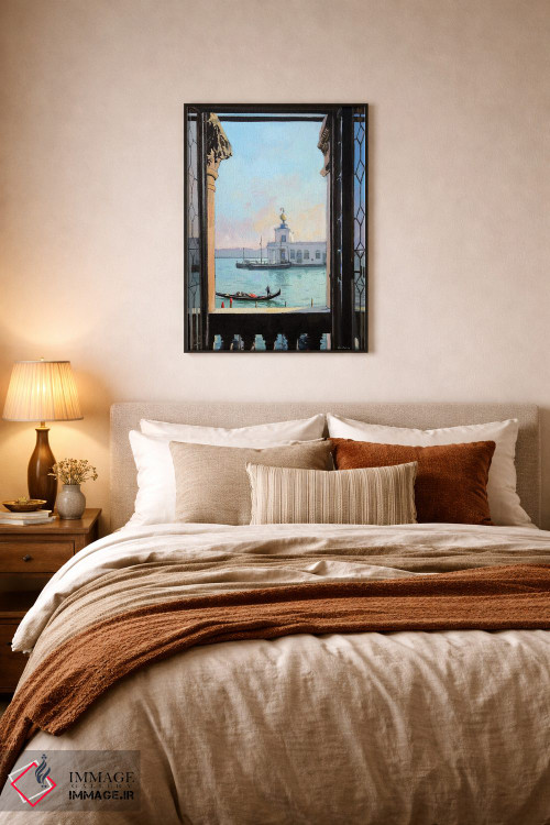 تابلو دکوراتیو پنجره ای در ونیز اثر ژان پل کورشیا - D5B