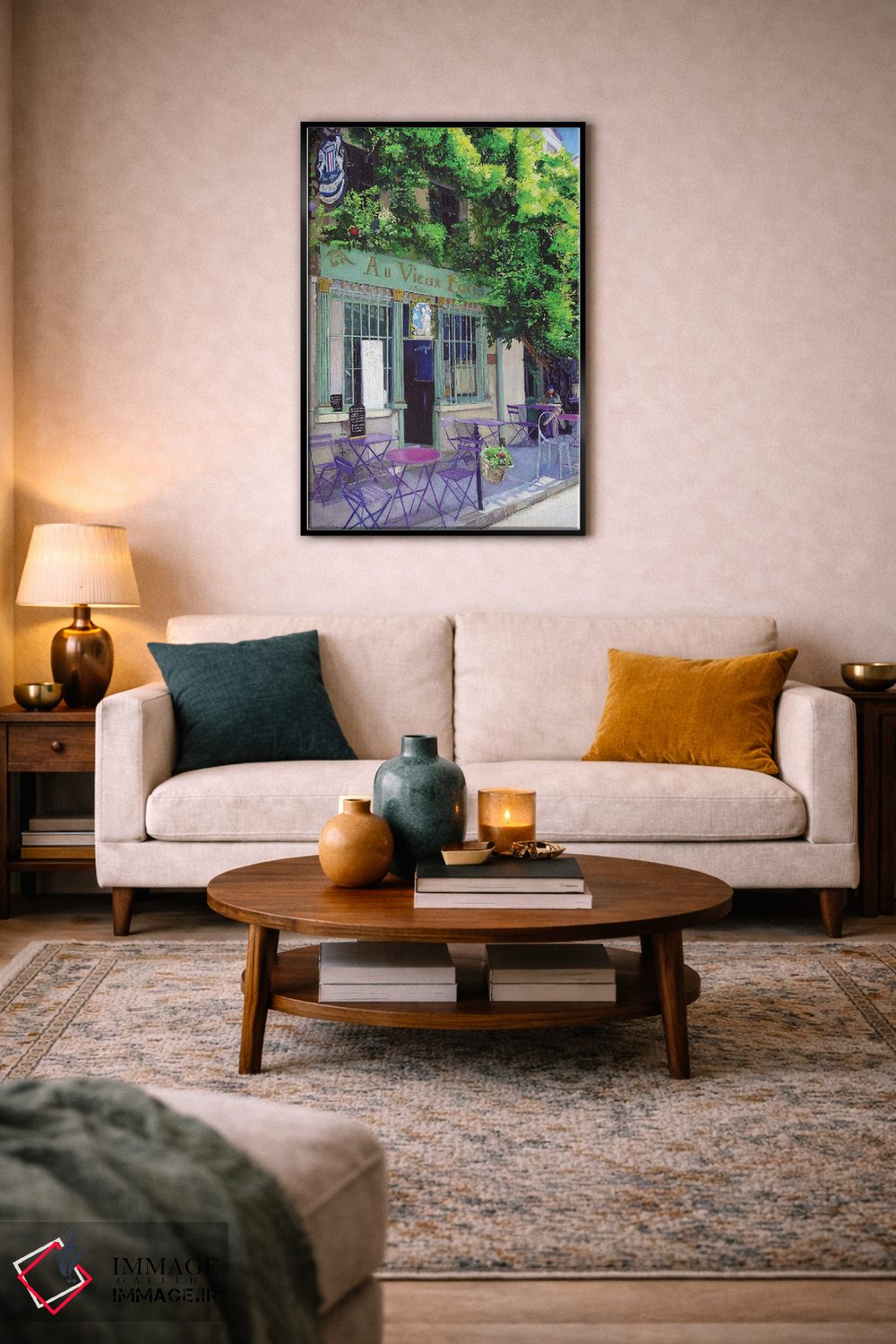 تابلو دکوراتیو پاریس قدیم اثر ژان پل کورشیا - D5B