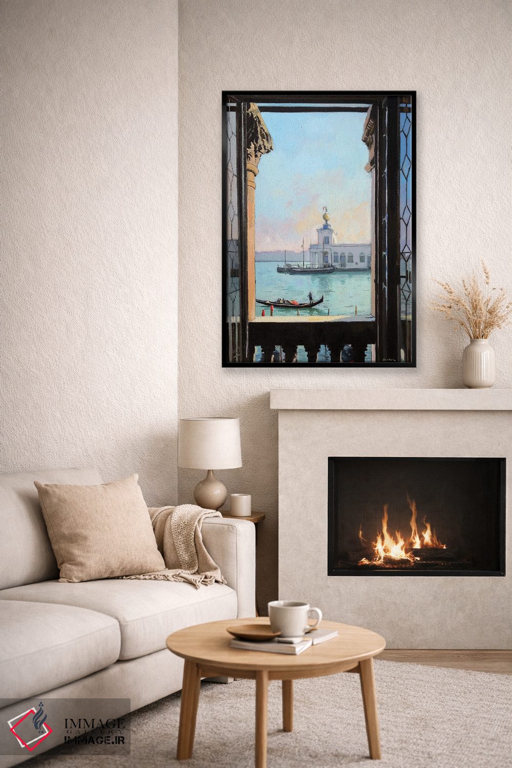 تابلو دکوراتیو پنجره ای در ونیز اثر ژان پل کورشیا - D6B