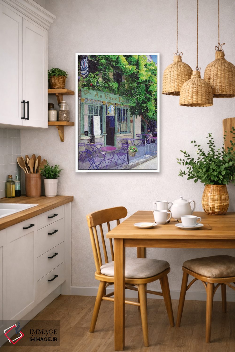 تابلو دکوراتیو پاریس قدیم اثر ژان پل کورشیا - D6W