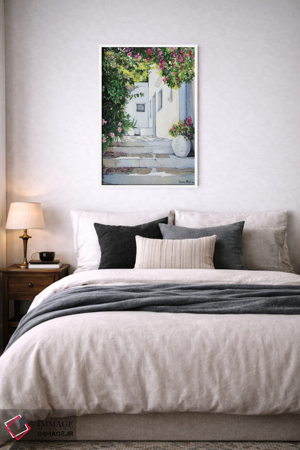 تابلو دکوراتیو کوچه خرزهره صورتی اثر ژان پل کورشیا - D5W