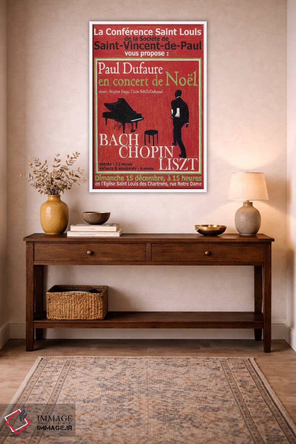 تابلو دکوراتیو پوستر قدیمی کنسرت نوئل پل دوفور اثر ژان-پی یر گو - D2W