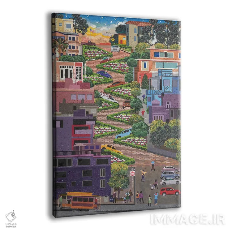 تابلو دکوراتیو خیابان لومبارد اثر جولی پیس هوف - نمای پرسپکتیو محصول