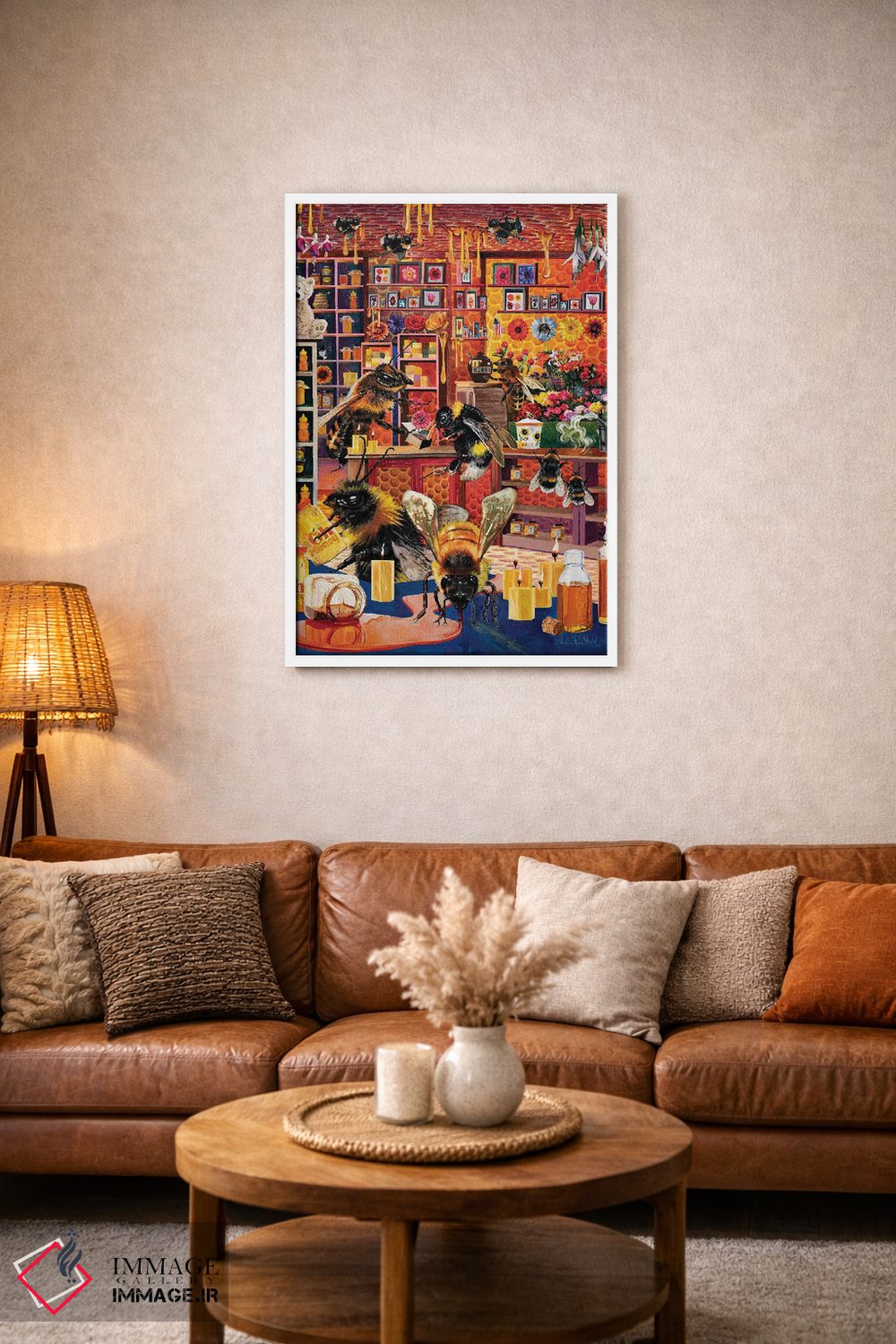 تابلو دکوراتیو تجارت زنبوری اثر جولی پیس هوف - D1W