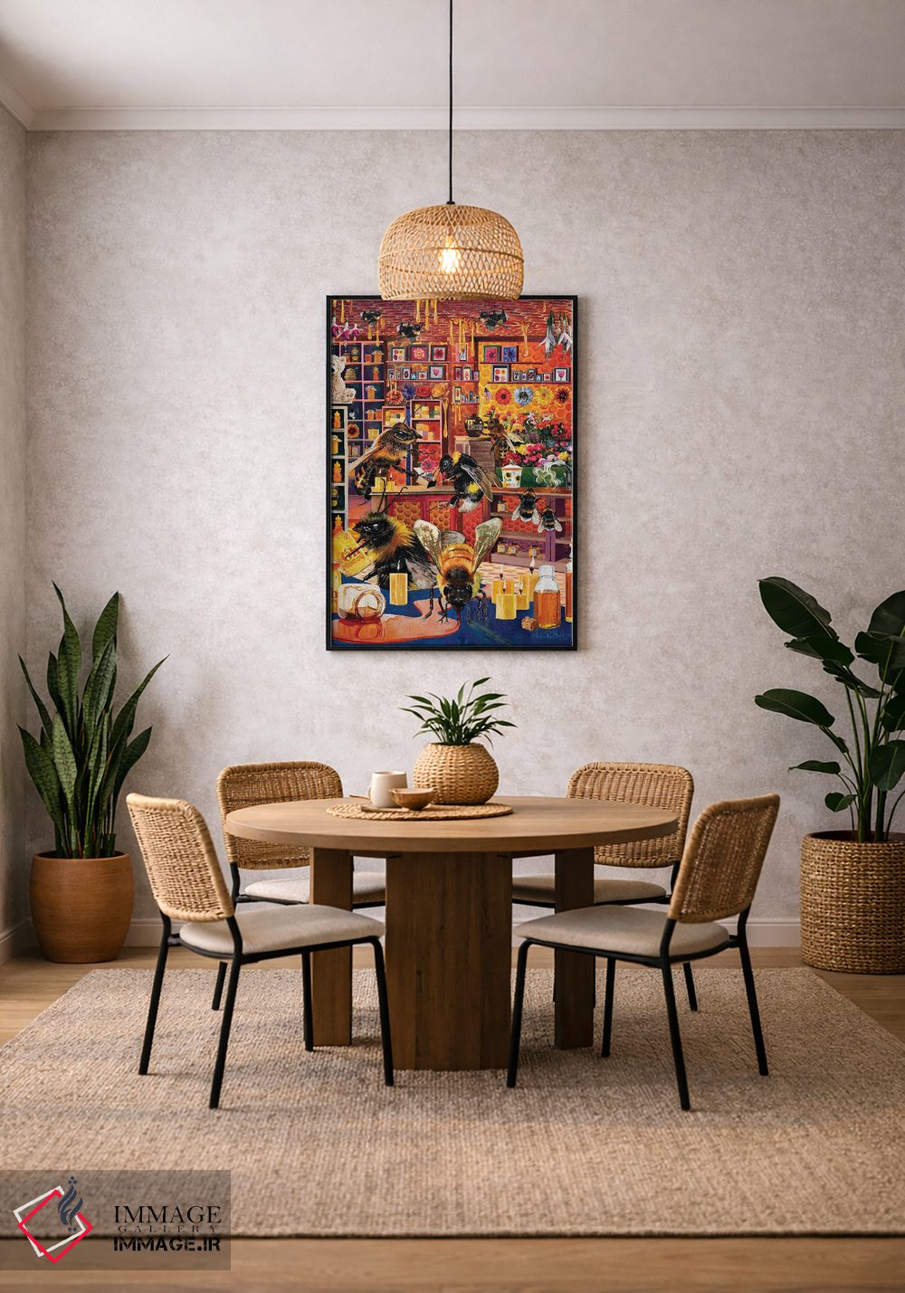 تابلو دکوراتیو تجارت زنبوری اثر جولی پیس هوف - D4B