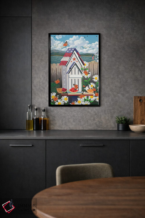 تابلو دکوراتیو خانه پروانه ای میهن پرستانه اثر جولی پیس هوف - D1B