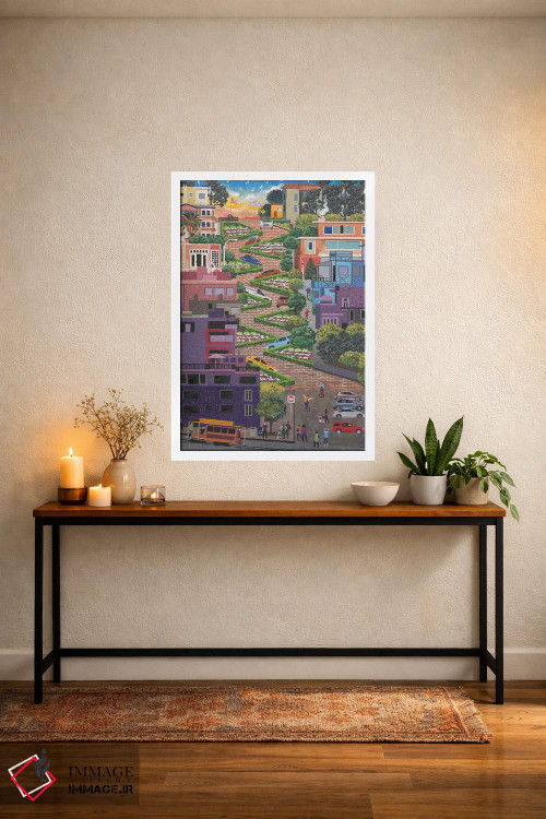 تابلو دکوراتیو خیابان لومبارد اثر جولی پیس هوف - D3W