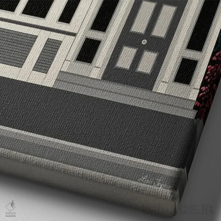 تابلو دکوراتیو وسواس عجیب اثر لیزا جپسون - نمای نزدیک بافت بوم