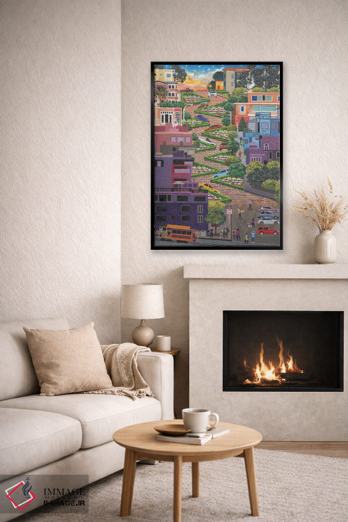 تابلو دکوراتیو خیابان لومبارد اثر جولی پیس هوف - D6B