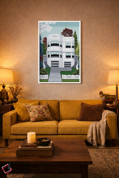 تابلو دکوراتیو زیبایی سبک آرت دکو اثر لیزا جپسون - D2W