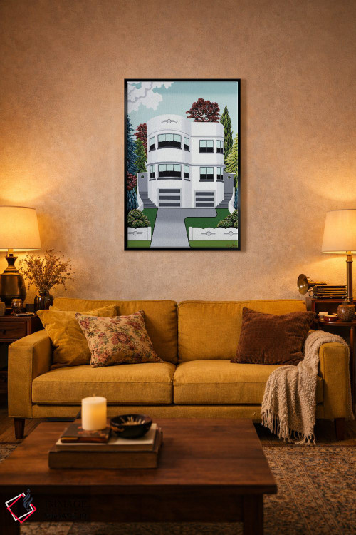 تابلو دکوراتیو زیبایی سبک آرت دکو اثر لیزا جپسون - D3B