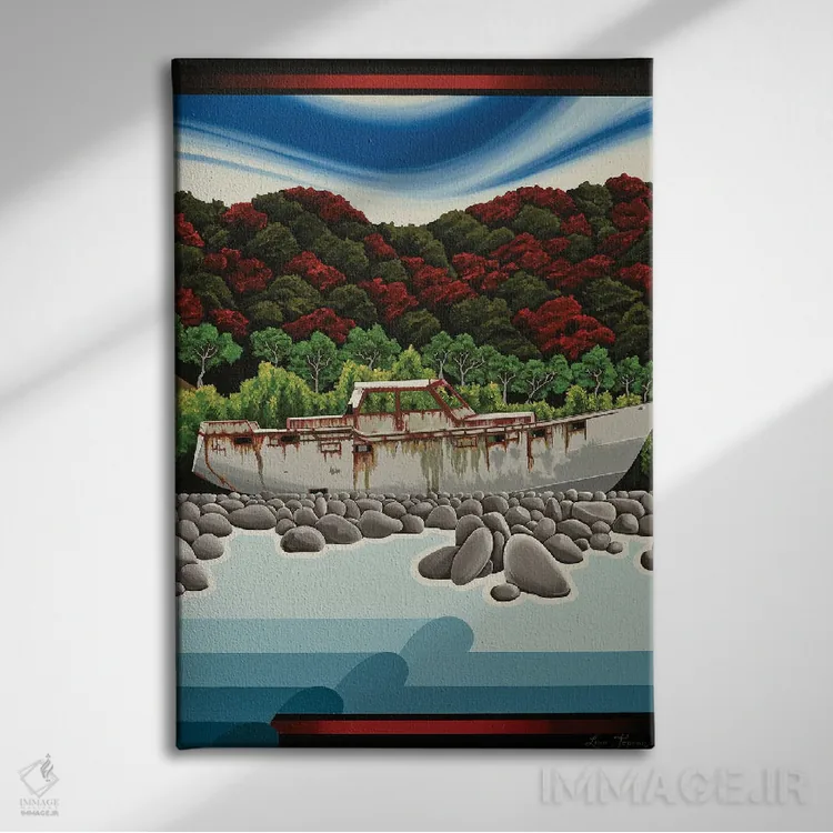 تابلو دکوراتیو رویای تحقق نیافته اثر لیزا جپسون - نمای روبهرو روی دیوار